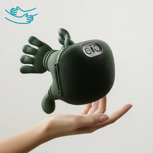 Maloniau™ – 4D pečių ir kaklo masažuoklis su šildymu (žalias)