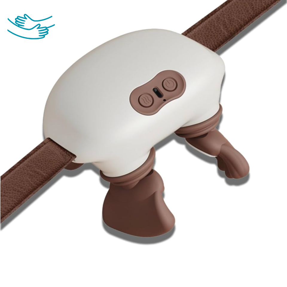 Maloniau™ – 4D pečių ir kaklo masažuoklis su šildymu (Šviesiai kreminis)